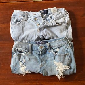 2ps set of hollister jeans